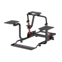 Soporte Ajustable para Simulador de Vuelo LRS17-BS04, Estructura Plegable para Simulación de Vuelo Compatible con Logitech, Thrustmaster, Boeing, Airbus