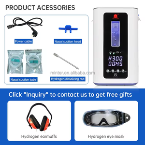 Générateur d'eau hydrogénée certifié CE, technologie d'électrolyse PEM, réservoir d'eau visible à 99,99 %, générateur d'hydrogène et d'oxygène <span class=keywords><strong>pour</strong></span> inhalation - Product Image 6