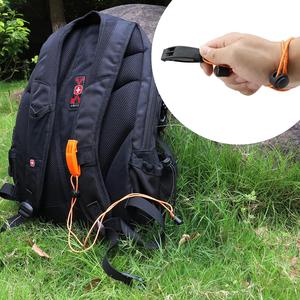 Silbato DE SEGURIDAD DE EMERGENCIA naranja fuerte de alto volumen de 120dB con cordón para supervivencia marina al aire libre logotipo personalizado OEM al por mayor - Product Image 4