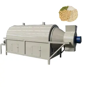 Stainless steel food residue drying equipment old bread reuse rotary drying machine bread crumbs drum dryer machine
