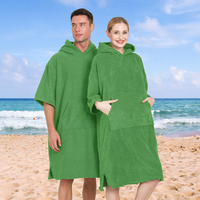 Poncho jetable en microfibre écologique à séchage rapide, style moderne, tapis de plage et de surf, couleur unie