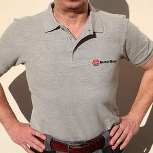 MISTER WORKER-Polo de algodón 100% gris 0738097869926-EAN MISTER WORKER WORKWEAR - Product Image 2