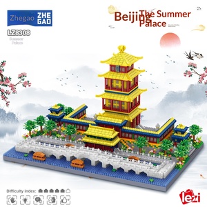 Lz8308 Modelo de Bloques de Construcción del Palacio de Verano de Pekín, Micropartículas, Dunhuang, <span class=keywords><strong>Luna</strong></span> Creciente, Edificios Chinos de Primavera - Product Image 2