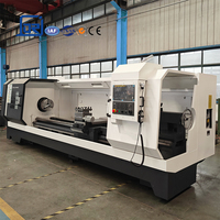 Tour CNC à lit plat en métal de grande capacité d'usinage CK6185E Centre de tournage horizontal CNC avec 6/8/4 stations d'outils