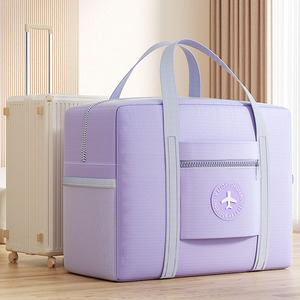 Bolsa de almacenamiento de viaje, organizador de equipaje de tela Oxford impermeable con bolsillo con cremallera para viaje, bolsa de mano Unisex - Product Image 2