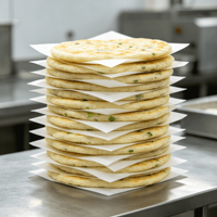 Pancakes aux Oignons Verts Surgelés OEM ODM Marque Privée, Non Décongelables, Croustillants, Vente en Gros, Approvisionnement Direct Usine