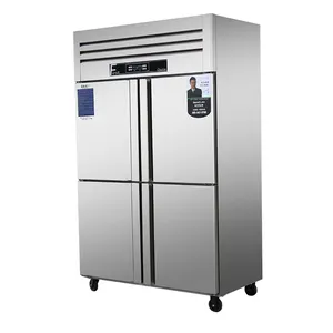 상업적인 두 배 문 상표 스테인리스 휴대용 세륨 옥외 압축기 부엌 장비 강직한 냉장고 상표 냉장고