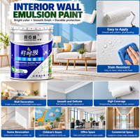 Peinture d'émulsion lavable pour murs intérieurs, haute couvrance, durable, à base de latex aqueux pour la décoration résidentielle et commerciale