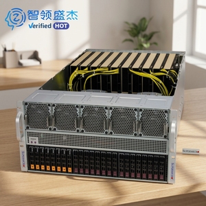Máy chủ GPU <span class=keywords><strong>SuperServer</strong></span> SYS-821GE-TNHR 8U dạng rack dành cho huấn luyện mô hình AI LLM GPT, sử dụng card đồ họa NVI H100 H200 8-GPU - Product Image 1