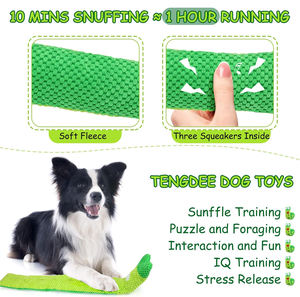 Jouet pour chien, puzzle, entraînement au QI, reniflage, recherche de nourriture, entraînement de l'instinct, jouet qui couine pour chien, pour soulager le stress et l'ennui - Product Image 4