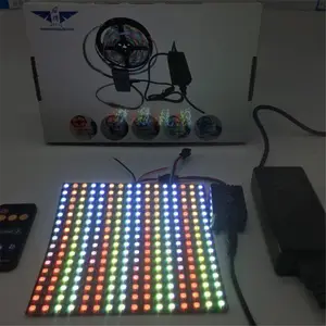 Atacado matriz de LED de alto brilho 8*32 Sk6812 5v 256led 5050 Smd Rgb matriz quadrada de LED endereçável