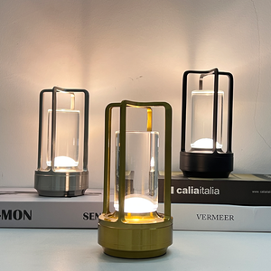 Nhà Sản Xuất Thiết Kế Hiện Đại Pin Nhà Hàng Trang Trí Nội Thất Sang Trọng Khách Sạn Di Động Cảm Ứng Ánh Sáng Ban Đêm Có Thể Sạc Lại LED Bảng Đèn Không Dây - Product Image 6