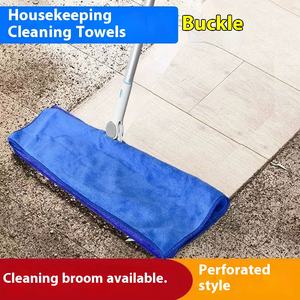 Chiffon de nettoyage domestique en microfibre poteau en acier pour salle de bain cuisine grattoir de sol <span class=keywords><strong>Cora</strong></span> polaire non pelucheux microfibre vadrouille couverture - Product Image 2