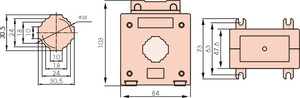 Single <strong>Phase</strong> MSQ-30-75/5 75/5A Class 1.0 <strong>CT</strong> Energy Meter Current Transformer (<strong>CT</strong>) Through-Type Current Transformer - Product Image 2