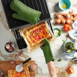 Gants de barbecue résistants à la chaleur haute <span class=keywords><strong>manique</strong></span> <span class=keywords><strong>manique</strong></span> étanche pour la <span class=keywords><strong>cuisine</strong></span> porte-casseroles antidérapants mitaines de four en Silicone personnalisées - Product Image 2