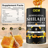 Bâtonnets de miel à la résine de Shilajit de l'Himalaya en marque privée pour hommes et femmes adultes – Complément naturel pour le soutien immunitaire