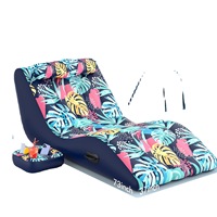 Fauteuil flottant gonflable en forme de S pour adultes, canapé aquatique en PVC, lit flottant pour bronzer, radeau de bain de soleil, vente en gros