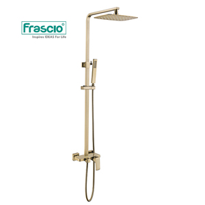 Frascio Luxus-Qualität Goldmessing Regendusche Thermostat-Duscharmatur Duschmischer-Set Bad-Duschsystem-Set - Product Image 1