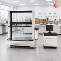 Máquina de Prueba de Compresión, Esmagamiento y Flexión para Cajas de Embalaje de 50kN, Modelo WDW-50BZX, Plataformas de Prueba Apilables de 1000x1000mm para Embalaje de Transporte