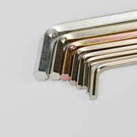 Kunci pas heksagonal 1.5mm, kunci Stainless Steel 304, kunci L, kompatibel dengan sekrup tanpa kepala