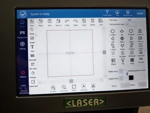 เครื่องทำเครื่องหมายเลเซอร์อุตสาหกรรมขนาดเล็กแบบมือถือไฟเบอร์30W เครื่องเข้ารหัสและแกะสลักโลหะแบบพกพาสภาพใหม่ - Product Image 3