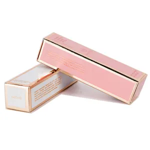 Lipgloss kutusu kağıt ruj kutuları kozmetik ambalaj için