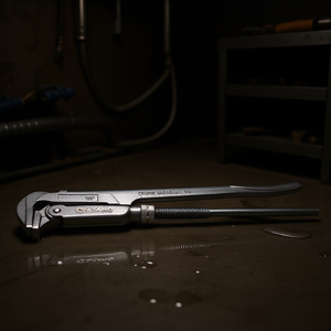 Clé à tuyau FASANO en chrome vanadium, 14 pouces, réglable, pour réparation de plomberie - Product Image 3