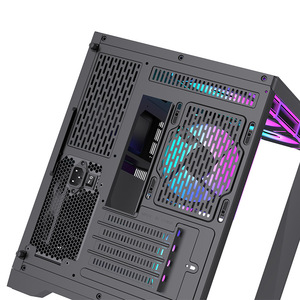 Nouveau Boîtier PC Gaming 2026 en Verre Double Face <span class=keywords><strong>Micro</strong></span> ATX avec Écran LCD – Châssis Tour pour PC Gaming de Taille Moyenne - Product Image 4