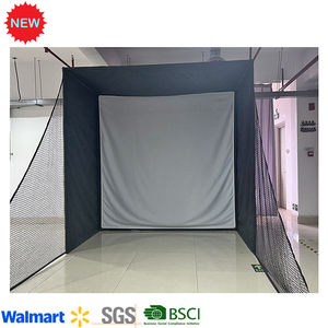 Fabrika Pro 10X8 ft <span class=keywords><strong>Golf</strong></span> simülatörü muhafaza Net-çerçeve ve HD darbe ekran kiti ile komple Set - Product Image 3