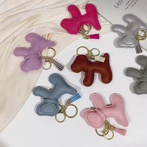 Luxury PU Leather Animal Dog Key Chains Handbag Charms <b>Backpack</b> Pendant Accessories Bag Keychain - Product Image 2