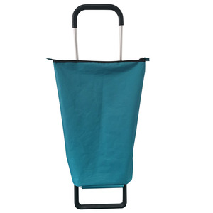 Customized <strong>Market</strong> Roller Wheeled Handy Portable Collapsible <strong>Trolly</strong> Grocery Foldable Shopping Trolley Bag