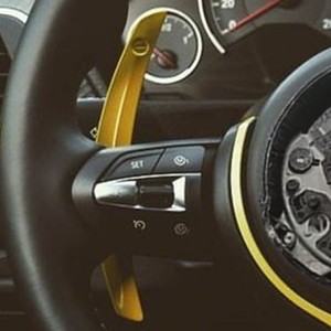 Volante de Cuero Amarillo Clásico Personalizable para BMW F11 2016 <span class=keywords><strong>525D</strong></span> F32 2016 - Product Image 4