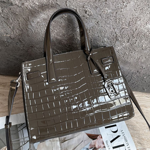 Sac à main <span class=keywords><strong>femme</strong></span> tendance 2025 en similicuir croco, plusieurs couleurs, avec poignée supérieure – Fourre-tout - Product Image 1