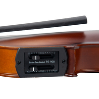 4/4 Electric Acoustic Violin EQ Acoustic Violin Under Saddle Violin Piezo Transducer Ebony Fittings With Cable Case