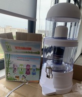 Filtre à Eau Multi-Étapes à Pierres Minérales, Pot de Filtration à Gravité 14L 16L pour Eau Potable