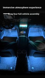 Application mobile <span class=keywords><strong>de</strong></span> lumière ambiante <span class=keywords><strong>de</strong></span> voiture à commande vocale Full Ground Star à sept couleurs avec télécommande, pas besoin <span class=keywords><strong>de</strong></span> modifier les éclairages au sol. - Product Image 5