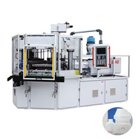 Máquina de moldeo por inyección y soplado de alta eficiencia IBM45 que procesa plástico HDPE PVC PE EVA PP con componentes de PLC de motor central