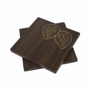 Dessous de plat antique en bois de créateur décoratif sous-verre en bois personnalisé écologique tapis de tasse en bois dessous de plat à prix compétitif - Product Image 1