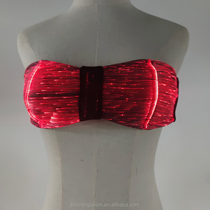 <span class=keywords><strong>LED</strong></span> sáng hiệu suất mặc cô gái áo ngực với màu sắc thay đổi sợi quang ánh sáng cho bên raves - Product Image 4