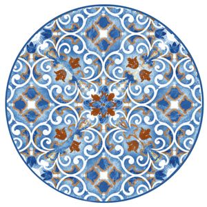 Forte Dei Marmi piatto da portata rotondo in melamina Design personalizzabile piatto di insalata durevole per hotel uso commerciale servizio lucido - Product Image 1