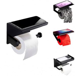 Wholesale Stainless Steel Modern Wall Mounted <b>Tissue</b> Roll <b>Holder</b> Towel <b>Holder</b> Mobile Phone Shelf <b>Kitchen</b> Bathroom Toilet Paper - Product Image 1