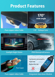 Iposter กล้องสำรองข้อมูลรถยนต์, ที่จับประตูท้ายรถมองกลางคืนกันน้ำสำหรับ BMW E82 E88 E90 E84 E91 E92 E93 E70 E60 <span class=keywords><strong>E61</strong></span> E39 3 5 X5 - Product Image 4