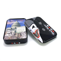 Publicité personnalisée en plastique transparent PVC imperméable pour cartes à jouer avec emballage en boîte en papier et logo personnalisé