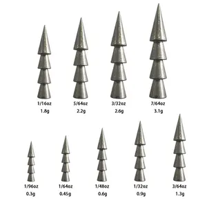 High Quality Tungsten Pagoda Fishing Sinker Nail Weights For Bass Fishing Worm Insert Tungsten Weight Fishing