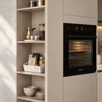 OPPOLIA - Cuisine moderne sur mesure de luxe en mélamine blanche, ensemble de meubles de cuisine prêts à assembler, armoire de cuisine