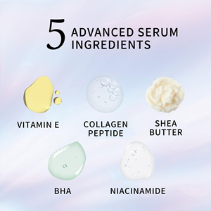 Parlatıcı Vücut Yıkama Jeli 768ml Niacinamide BHA Kolajen E Vitamini Shea Yağı ile Nemlendirici Pürüzsüz Parlaklık Eşit Ton OEM ODM - Product Image 3