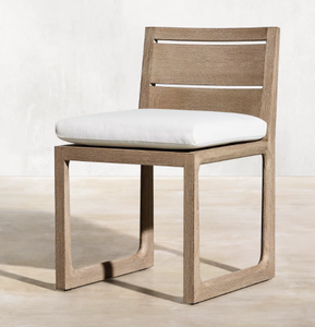 Mesa y Sillas de Comedor de Diseño Moderno para Exteriores, con Superficie de Teca Impermeable, Madera Sólida, para Patio, Hotel, Parque, Hospital o Villa - Product Image 3