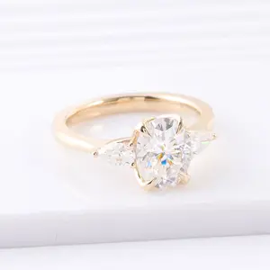 1.5 karat ct mozanit yüzük 18k altın beyaz altın nişan yüzüğü son altın yüzük fiyatları