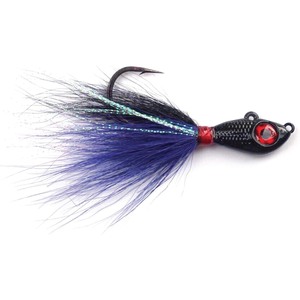Big Eye Bucktail Jigs Saltwater Hair Jigs Fil Bait Keeper Surf Leurres de pêche pour la pêche au bar B06 - Product Image 3