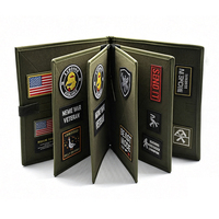 Album de rangement personnalisé pour patchs utilitaires et badges, avec fermeture auto-agrippante, organisateur de patchs de moral, classeur de collection de badges, badges non inclus